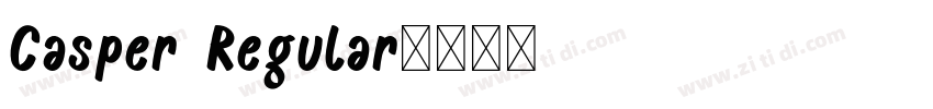 Casper Regular字体转换